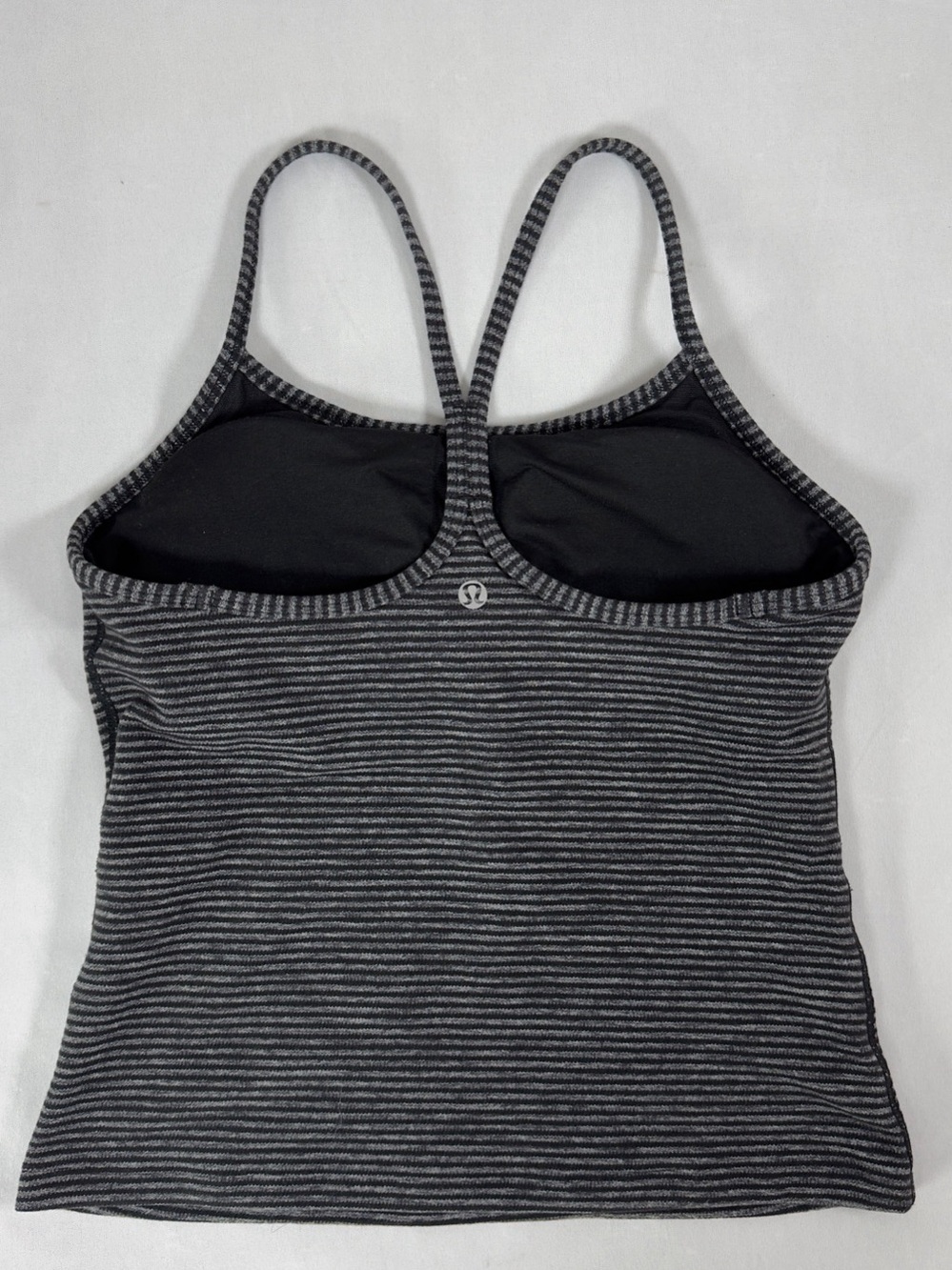 Lululemon Striped One Piece in Black & Gray